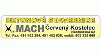 BETONOVÉ STAVEBNICE - MACH